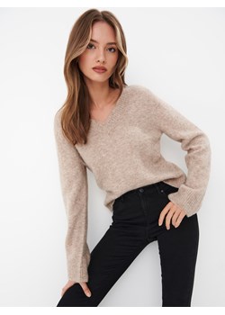 Mohito - Sweter z wełną - beżowy ze sklepu Mohito w kategorii Swetry damskie - zdjęcie 169314498