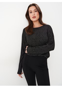 Mohito - Dzianinowa czarna bluzka z wiskozy - czarny ze sklepu Mohito w kategorii Bluzki damskie - zdjęcie 169314868