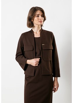 Brązowa kurtka z bawełny ze sklepu Molton w kategorii Kurtki damskie - zdjęcie 169315517