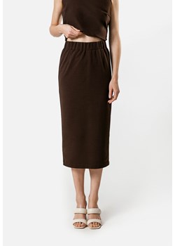 Brązowa długa spódnica z bawełny ze sklepu Molton w kategorii Spódnice - zdjęcie 169315537