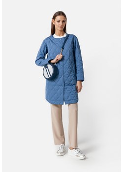 Niebieska pikowana kurtka ze sklepu Molton w kategorii Kurtki damskie - zdjęcie 169315556