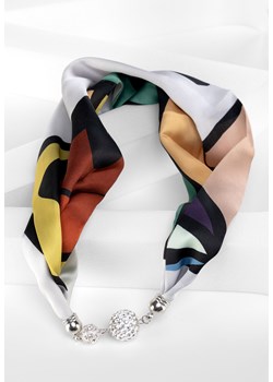 Naszyjnik z tkaniny satynowej z kolorowym wzorem ze sklepu Molton w kategorii Naszyjniki - zdjęcie 169315577