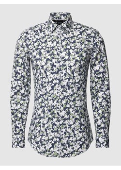 Koszula biznesowa o kroju slim fit ze wzorem na całej powierzchni model ‘Hank’ ze sklepu Peek&Cloppenburg  w kategorii Koszule męskie - zdjęcie 169318506