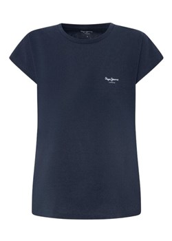 t-shirt damski pepe jeans pl505853 granatowy ze sklepu Royal Shop w kategorii Bluzki damskie - zdjęcie 169321865