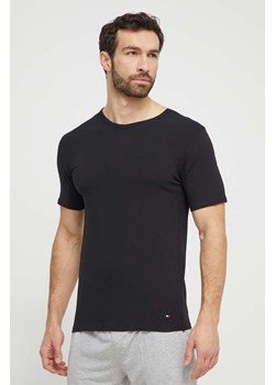 Tommy Hilfiger t-shirt bawełniany 3-pack męski kolor czarny gładki ze sklepu ANSWEAR.com w kategorii T-shirty męskie - zdjęcie 169324948