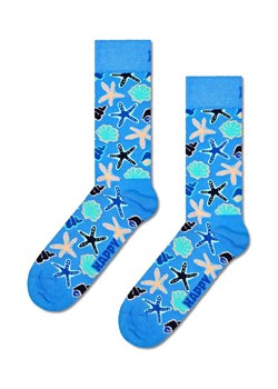 Happy Socks skarpetki Seashells Sock kolor niebieski ze sklepu ANSWEAR.com w kategorii Skarpetki męskie - zdjęcie 169325385