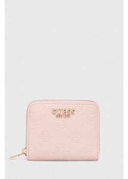 Guess portfel JENA damski kolor różowy SWPG92 20370 ze sklepu ANSWEAR.com w kategorii Portfele damskie - zdjęcie 169325769
