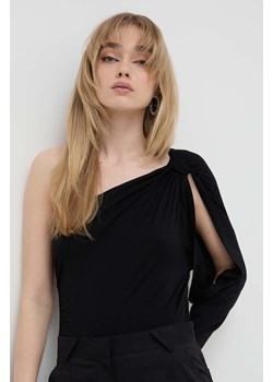 IRO bluzka kolor czarny gładka ze sklepu ANSWEAR.com w kategorii Bluzki damskie - zdjęcie 169325915