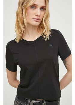 G-Star Raw t-shirt bawełniany damski kolor czarny ze sklepu ANSWEAR.com w kategorii Bluzki damskie - zdjęcie 169325975