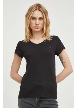 G-Star Raw t-shirt bawełniany damski kolor czarny ze sklepu ANSWEAR.com w kategorii Bluzki damskie - zdjęcie 169325985
