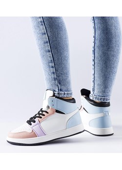 Różowo-niebieskie sneakersy za kostkę Eulalie ze sklepu gemre w kategorii Buty sportowe damskie - zdjęcie 169326967