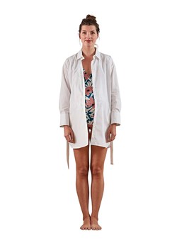 vertbaudet Ciążowa bluzka w kolorze białym ze sklepu Limango Polska w kategorii Bluzki ciążowe - zdjęcie 169327107