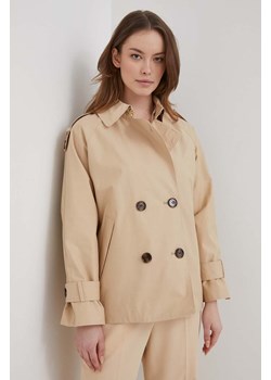 Barbour kurtka damska kolor beżowy przejściowa ze sklepu ANSWEAR.com w kategorii Kurtki damskie - zdjęcie 169328865