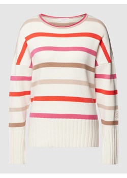 Sweter z dzianiny o kroju oversized ze wzorem w paski ze sklepu Peek&Cloppenburg  w kategorii Swetry damskie - zdjęcie 169330726
