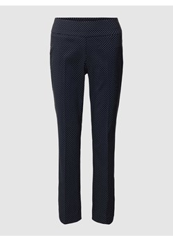 Spodnie materiałowe o kroju regular fit ze wzorem na całej powierzchni model ‘Ina’ ze sklepu Peek&Cloppenburg  w kategorii Spodnie damskie - zdjęcie 169331156