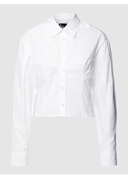 Bluzka koszulowa krótka z listwą guzikową ze sklepu Peek&Cloppenburg  w kategorii Koszule damskie - zdjęcie 169331308