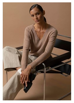 Perfect Cashmere Kaszmirowy sweter "Penelope" w kolorze beżowym ze sklepu Limango Polska w kategorii Swetry damskie - zdjęcie 169336495