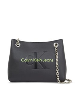 Calvin Klein Jeans Torebka Sculpted Shoulder Bag24 Mono K60K607831 Czarny ze sklepu MODIVO w kategorii Kopertówki - zdjęcie 169340607