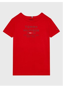 Tommy Hilfiger T-Shirt Logo KB0KB08027 D Czerwony Regular Fit ze sklepu MODIVO w kategorii T-shirty chłopięce - zdjęcie 169340737