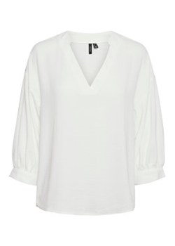 Vero Moda Curve Bluzka 10294269 Biały Regular Fit ze sklepu MODIVO w kategorii Bluzki damskie - zdjęcie 169340945