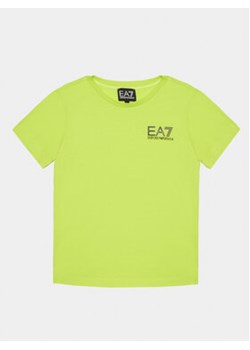 EA7 Emporio Armani T-Shirt 8NBT51 BJ02Z 1873 Zielony Regular Fit ze sklepu MODIVO w kategorii T-shirty chłopięce - zdjęcie 169340957