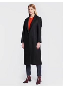 Sisley Płaszcz wełniany 2RATLN01U Czarny Regular Fit ze sklepu MODIVO w kategorii Płaszcze damskie - zdjęcie 169340999
