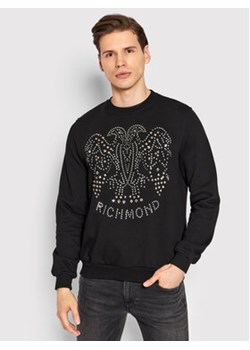 John Richmond Bluza Felpa RMP22069FE Czarny Regular Fit ze sklepu MODIVO w kategorii Bluzy męskie - zdjęcie 169341329