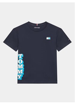 Tommy Hilfiger T-Shirt KB0KB08217 D Granatowy Regular Fit ze sklepu MODIVO w kategorii T-shirty chłopięce - zdjęcie 169341406