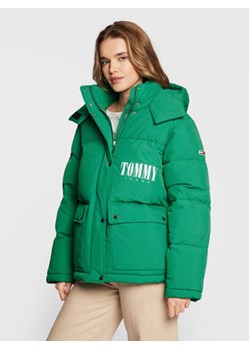 Tommy Jeans Kurtka puchowa A-Line Fashion DW0DW14307 Zielony Oversize ze sklepu MODIVO w kategorii Kurtki damskie - zdjęcie 169341666