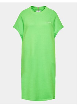 Tommy Hilfiger Curve Sukienka codzienna WW0WW39253 Zielony Regular Fit ze sklepu MODIVO w kategorii Sukienki - zdjęcie 169341747