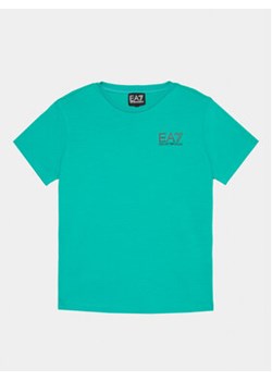 EA7 Emporio Armani T-Shirt 8NBT51 BJ02Z 1815 Zielony Regular Fit ze sklepu MODIVO w kategorii T-shirty chłopięce - zdjęcie 169342069