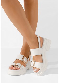 Białe sandały na platformie Raphaela ze sklepu Zapatos w kategorii Sandały damskie - zdjęcie 169344556