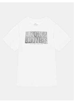 Jack&Jones Junior T-Shirt 12237109 Biały Regular Fit ze sklepu MODIVO w kategorii T-shirty chłopięce - zdjęcie 169368838