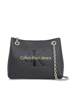 Torebka Calvin Klein Jeans Sculpted Shoulder Bag24 Mono K60K607831 Czarny ze sklepu eobuwie.pl w kategorii Kopertówki - zdjęcie 169369016