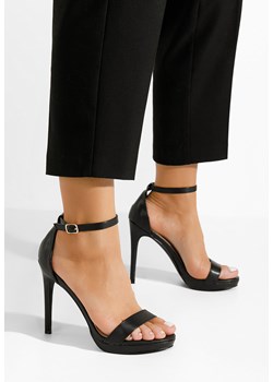Czarne sandały na szpilce Marilia V3 ze sklepu Zapatos w kategorii Sandały damskie - zdjęcie 169370258