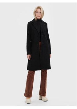 Vero Moda Płaszcz wełniany Blaza 10267495 Czarny Regular Fit ze sklepu MODIVO w kategorii Płaszcze damskie - zdjęcie 169373846