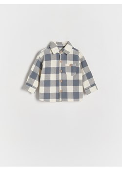 Reserved - Bawełniana koszula w kratę - granatowy ze sklepu Reserved w kategorii Odzież dla niemowląt - zdjęcie 169388926