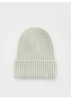 Reserved - Strukturalna czapka beanie - jasnoszary ze sklepu Reserved w kategorii Czapki zimowe męskie - zdjęcie 169389209