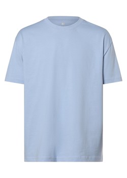 Nils Sundström Koszulka męska Mężczyźni Bawełna jasnoniebieski jednolity ze sklepu vangraaf w kategorii T-shirty męskie - zdjęcie 169389517