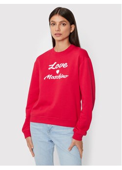 LOVE MOSCHINO Bluza W630652M 4055 Czerwony Regular Fit ze sklepu MODIVO w kategorii Bluzy damskie - zdjęcie 169390219