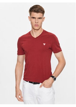 Guess T-Shirt M2YI32 J1314 Czerwony Slim Fit ze sklepu MODIVO w kategorii T-shirty męskie - zdjęcie 169390309