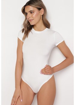 Białe Klasyczne Body z Krótkim Rękawem Oarnie ze sklepu Born2be Odzież w kategorii Bluzki damskie - zdjęcie 169391608