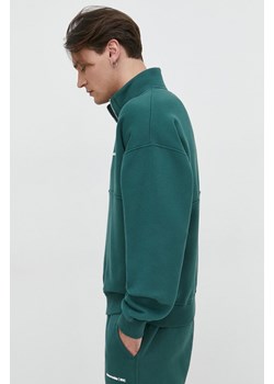 Abercrombie &amp; Fitch bluza męska kolor zielony gładka ze sklepu ANSWEAR.com w kategorii Bluzy męskie - zdjęcie 169395826