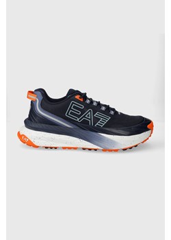EA7 Emporio Armani sneakersy kolor granatowy ze sklepu ANSWEAR.com w kategorii Buty sportowe męskie - zdjęcie 169396168