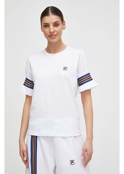 Fila t-shirt damski kolor biały TW411140 ze sklepu ANSWEAR.com w kategorii Bluzki damskie - zdjęcie 169396458