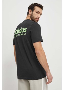adidas t-shirt bawełniany męski kolor szary z nadrukiem IX4452 ze sklepu ANSWEAR.com w kategorii T-shirty męskie - zdjęcie 169396486