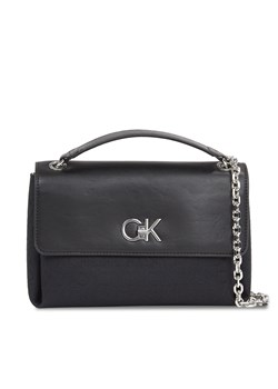 Torebka Calvin Klein Re-Lock Conv Shoulder Bag_Jcq K60K611755 Czarny ze sklepu eobuwie.pl w kategorii Kopertówki - zdjęcie 169403927