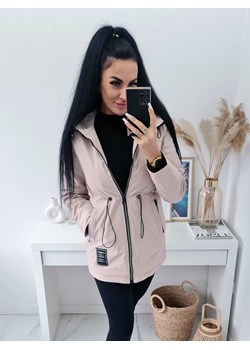 matowa parka kurtka horizon z kapturem - beżowa ze sklepu STYLOWO w kategorii Parki damskie - zdjęcie 169406626