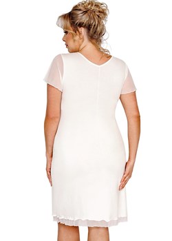 Koszulka nocna plus size ecru Ivana, Kolor ecru, Rozmiar 3XL, Donna ze sklepu Primodo w kategorii Koszule nocne - zdjęcie 169414279