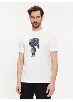 KARL LAGERFELD T-Shirt 755424 542241 Biały Regular Fit ze sklepu MODIVO w kategorii T-shirty męskie - zdjęcie 169416577
